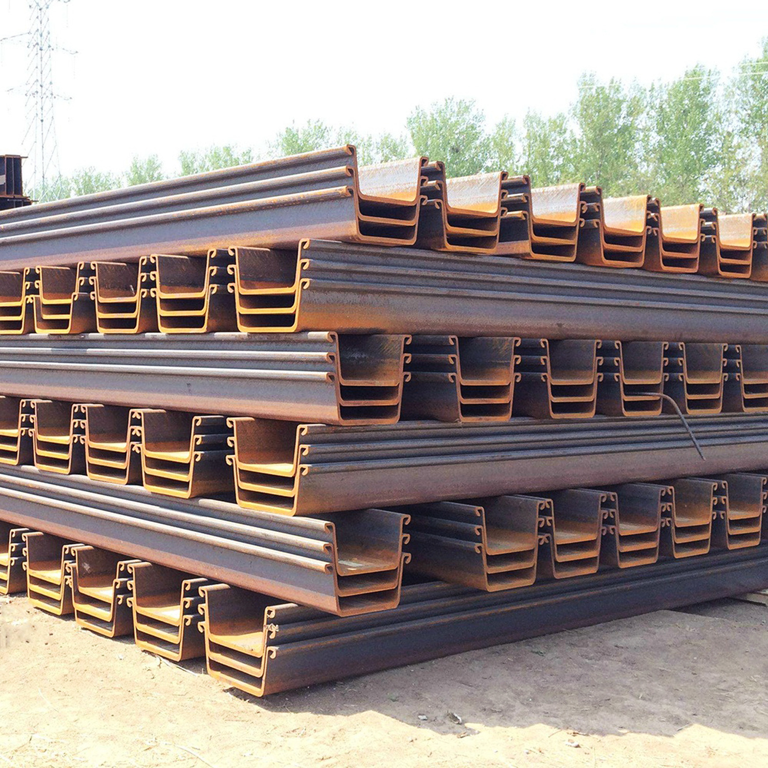 Chinese Panels Steel Piling Prices Vinyl Sheet Pile Type 2 Hot Rolled U Type Steel Sheet Pile