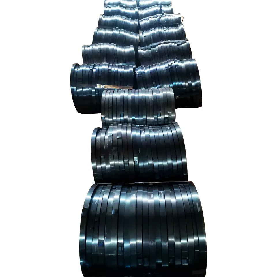 High Quality 65mn Wholesale Cold Rolled Steel Strip Coil / Blue Tempered Packing Steel Strips