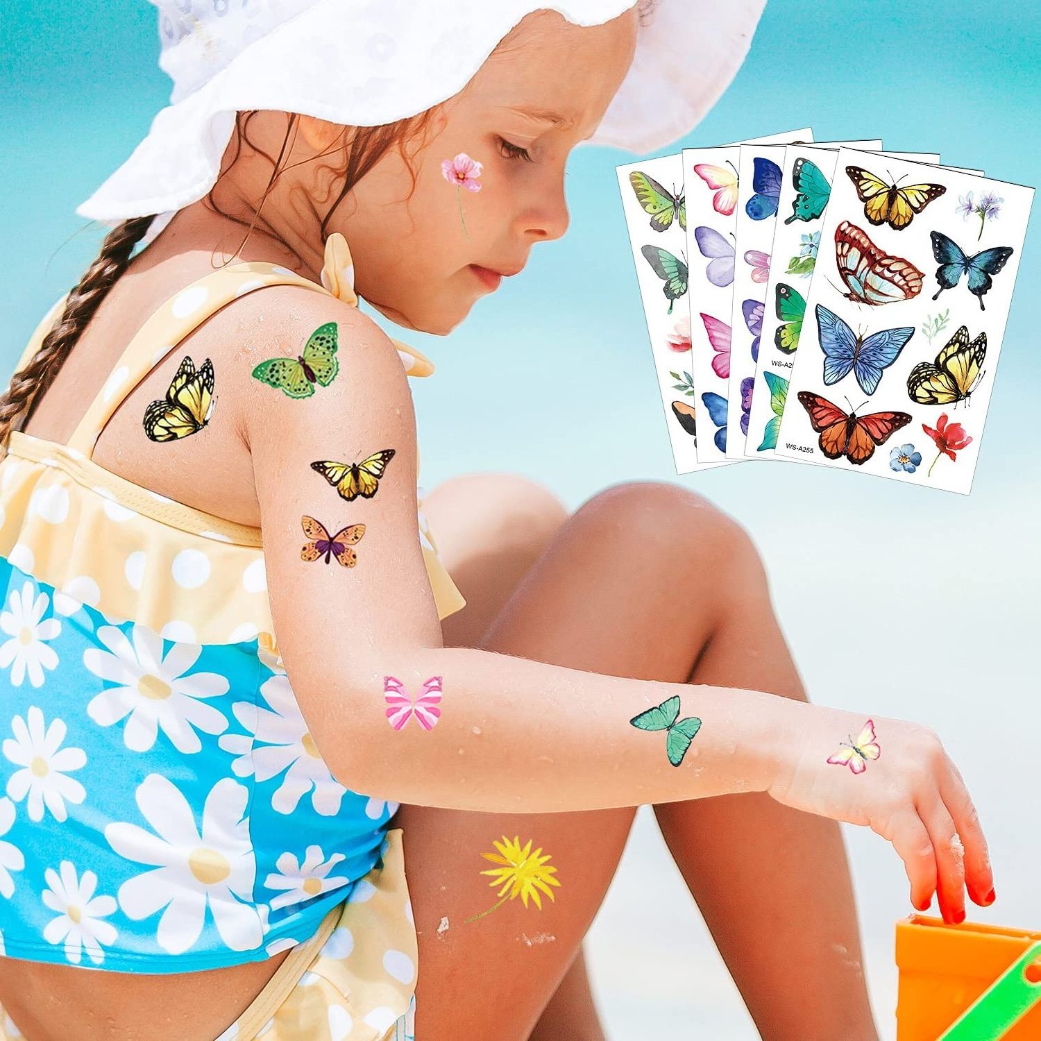 Customized Colorful Waterproof Butterfly Temporary Tattoo Sticker Suitable For Party Gift Children And Women s Decoration