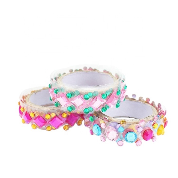 gem acrylic crystal pearl rhinestone diamond stickers roll double roll