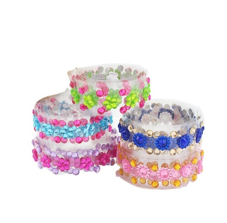 gem acrylic crystal pearl rhinestone diamond stickers roll double roll