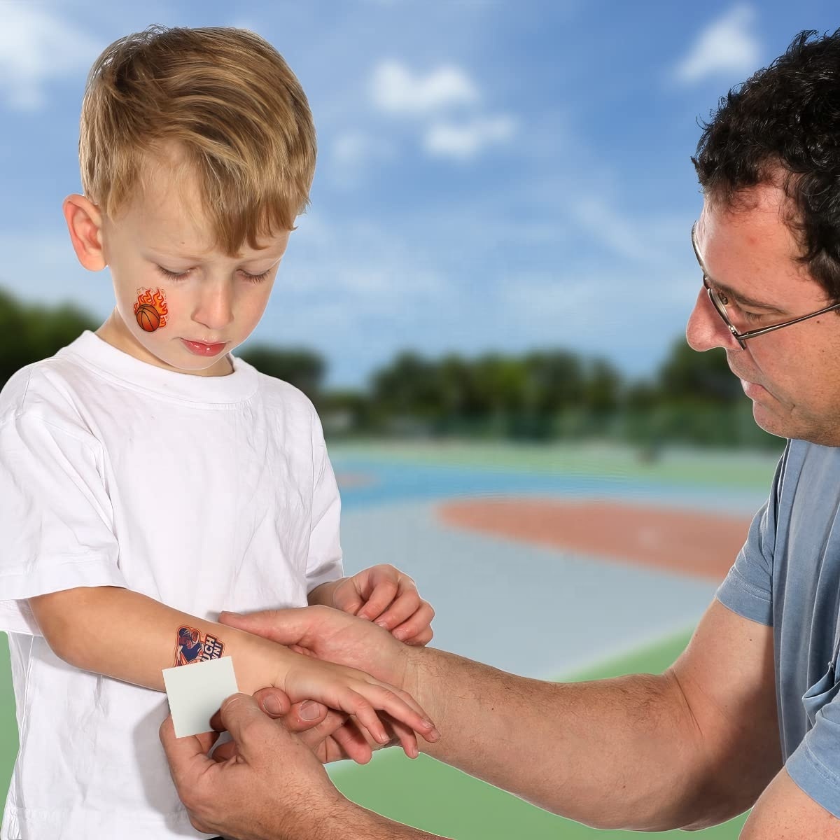 Easy To Clean Children's Sports Temporary Sticker Tattoos To Remove By Simple Washing