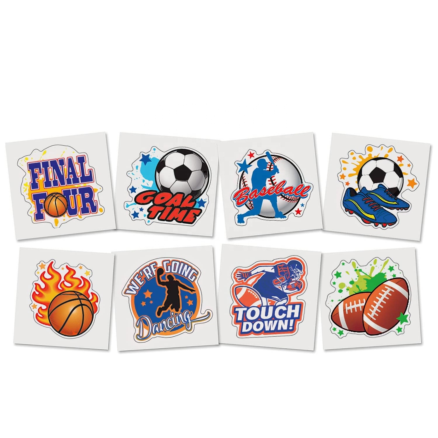 Easy To Clean Children's Sports Temporary Sticker Tattoos To Remove By Simple Washing