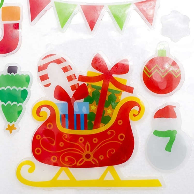 Santa Claus Gel Cling Window Decals ,Christmas crafts