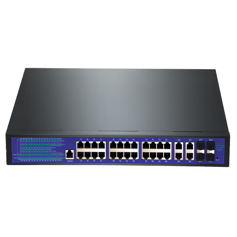 24-port PoE+4 Gigabit port+4xSFP port uplink Switch network switches