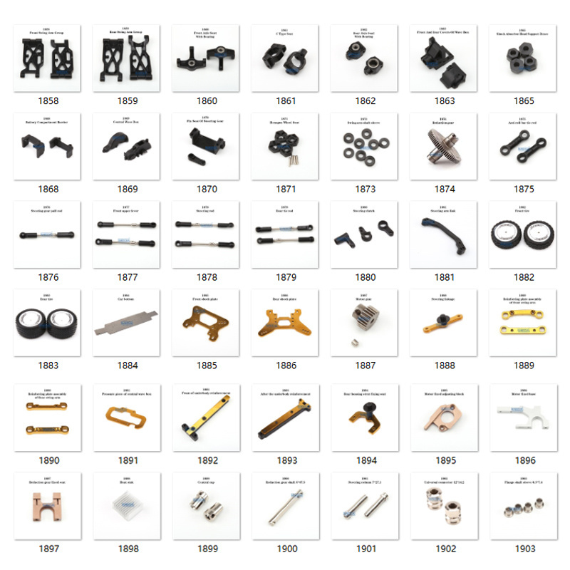 Wltoys 104001 RC Car Spare parts 1/10 Scale RC Car Parts 144001 all parts C type seat/Rear Active Tooth/Shock plate/tire