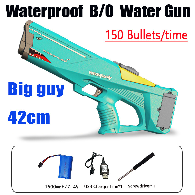 Outdoor Shooter Playing Toy Guns for Boys B/O Water Gun Big Guy 42CM Electric Repeater Water Pistol Water Syringe Summer Toys