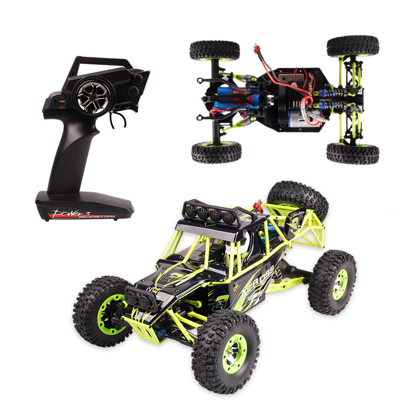 Original Wltoys 12428 RC Car 1/12 Scale 2.4G Electric 4WD Remote Control Car 50KM/H High speed RC Climbing Car Off-road vehicle