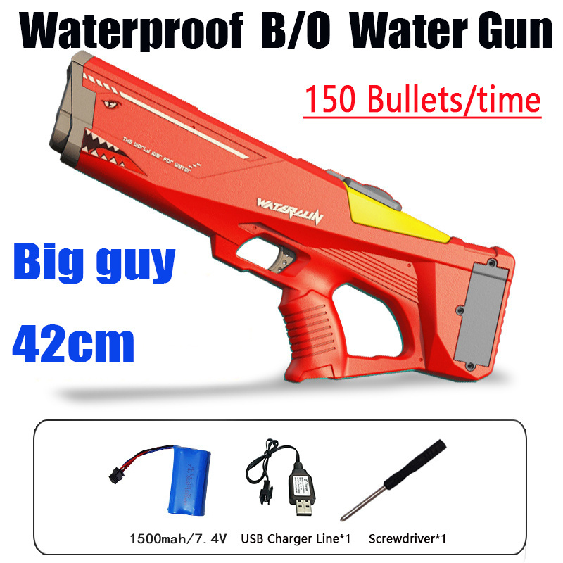 Outdoor Shooter Playing Toy Guns for Boys B/O Water Gun Big Guy 42CM Electric Repeater Water Pistol Water Syringe Summer Toys