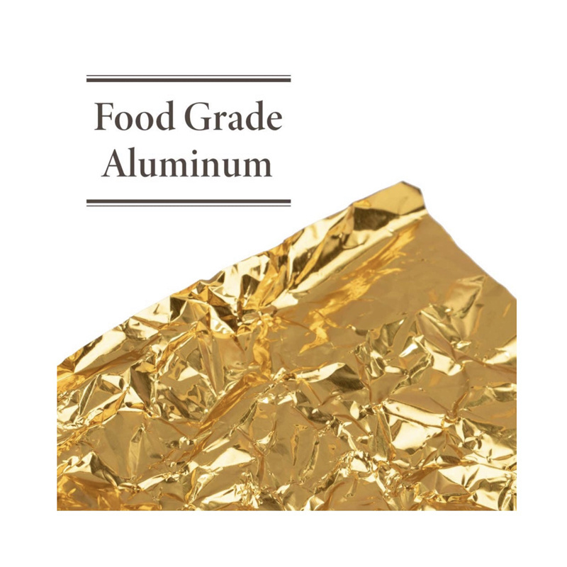 Food Grade Gold Aluminum Foil Food Grade Gold Color Chocolate Candy Food Packaging Wrapping Paper Laminated Aluminum Foil