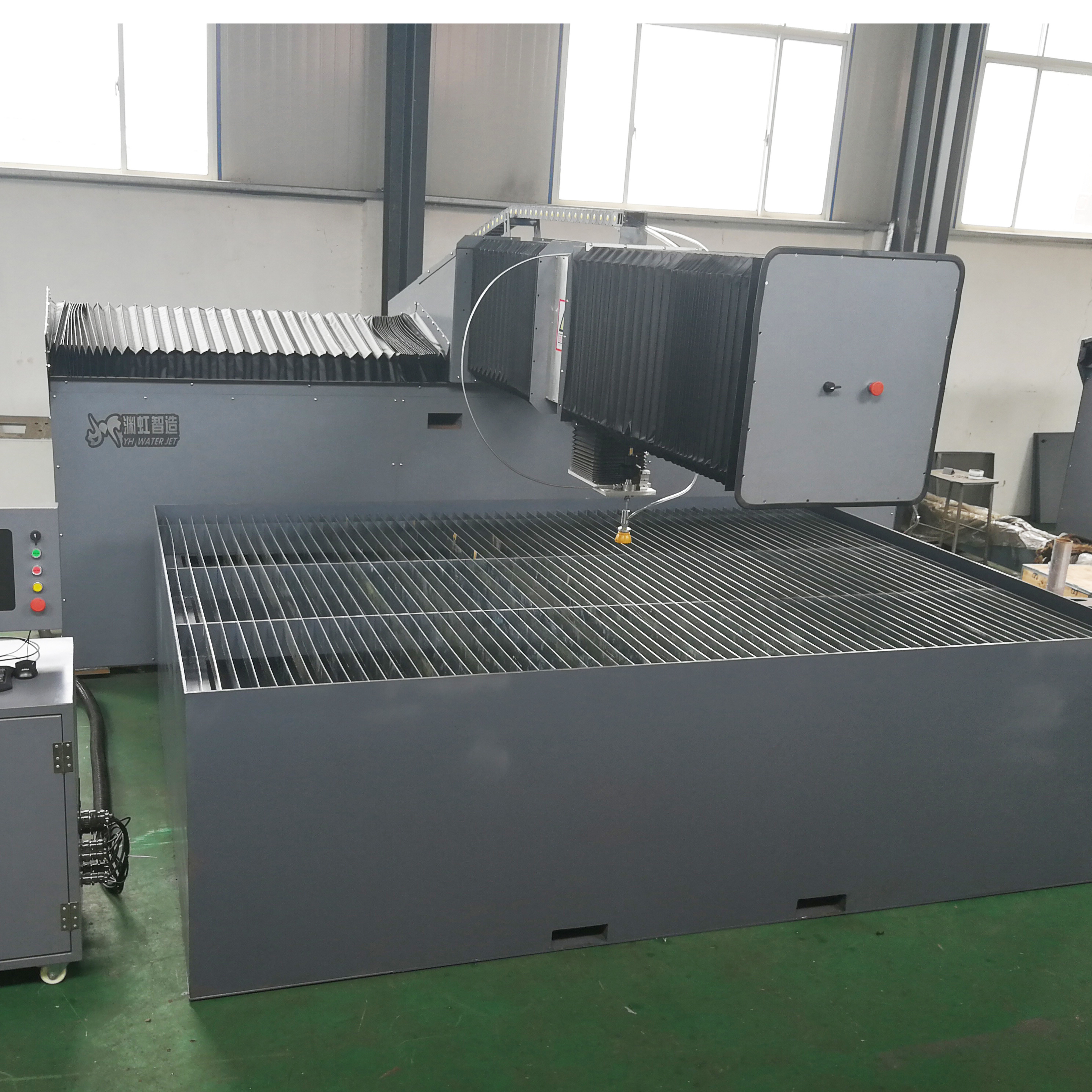 Factory price gantry water jet cutting machine;cnc water jet cutting machine price