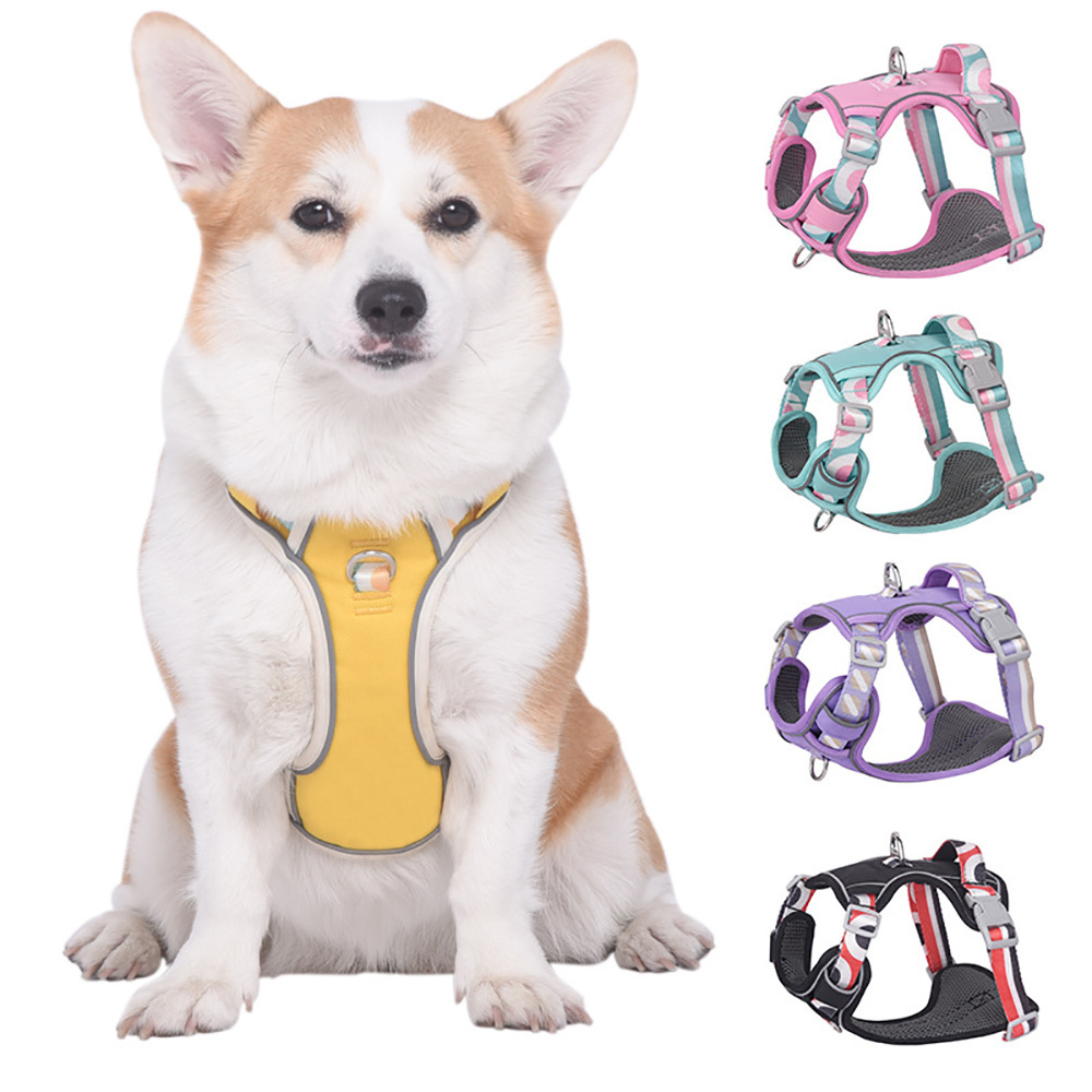 2023 New Pet Supplies Dog Harness Custom Dog Harness Neoprene Personalized Reversible Adjustable Designer Dog Harness