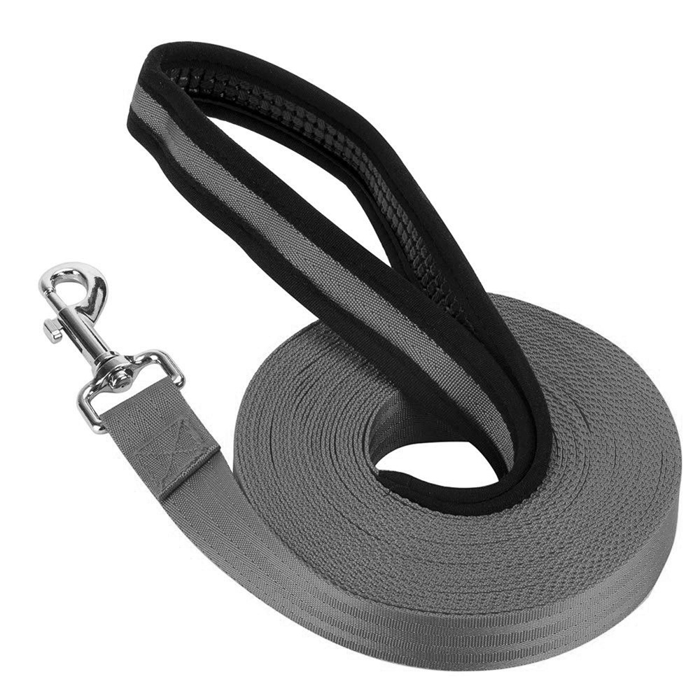 Vegan Woven High Quality Custom Roll Train PP Polyester Quick Release Walk Outdoor 5m 10m 20m Long Nylon Pet Dog Leash