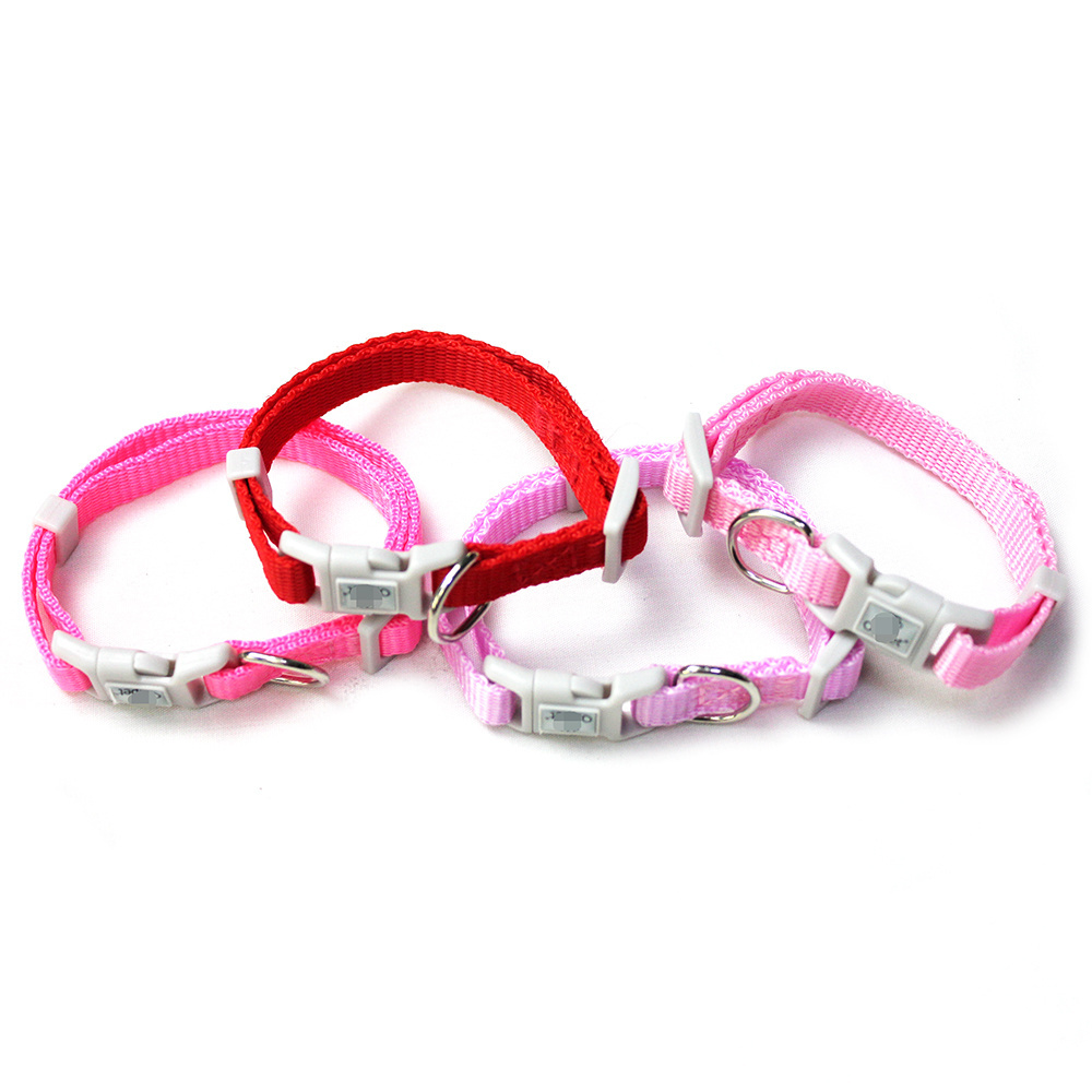 Wholesale Bulk Cute Custom Small Puppy Braided Woven Weave Polyester PP Manufacturer Nylon Mascotas Perros Pet Dog Collar