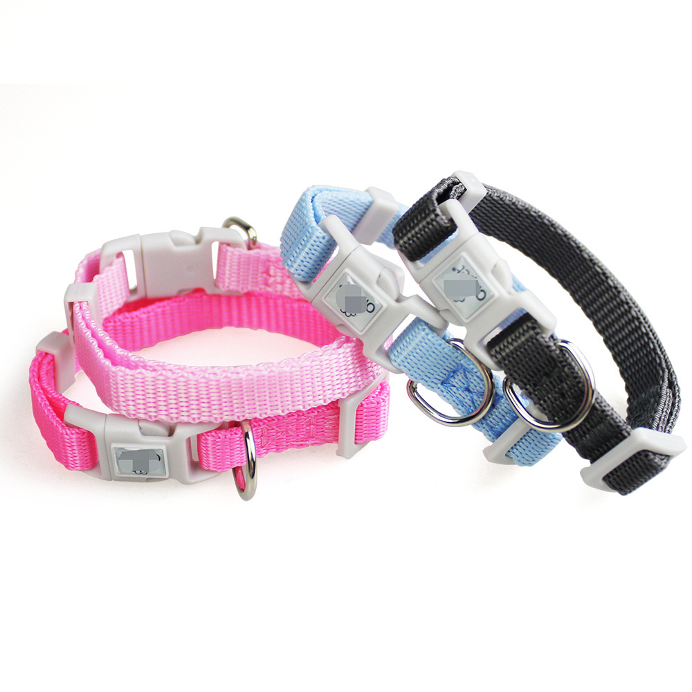 Wholesale Bulk Cute Custom Small Puppy Braided Woven Weave Polyester PP Manufacturer Nylon Mascotas Perros Pet Dog Collar