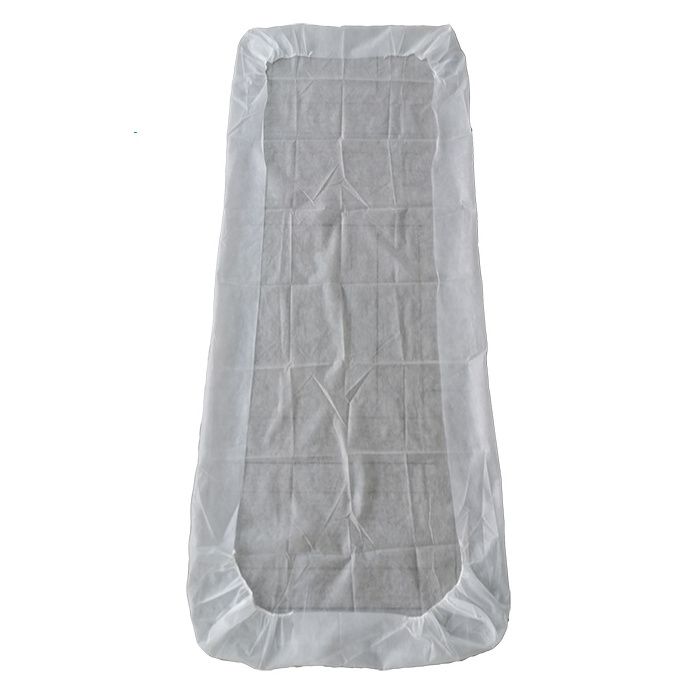 Wholesale Factory disposable non-woven PP SMS bed table cover bed sheet 120*220cm for hospitals