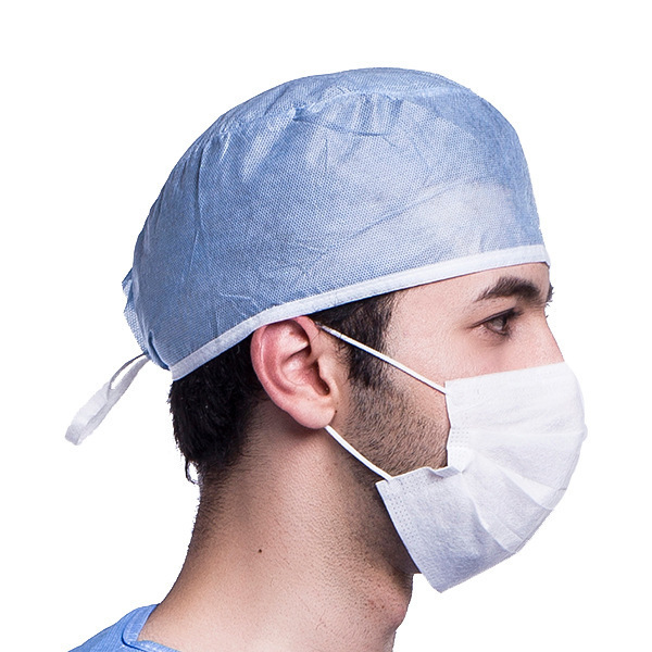 Surgical hair bouffant cap disposable non woven operation room cap surgeon cap