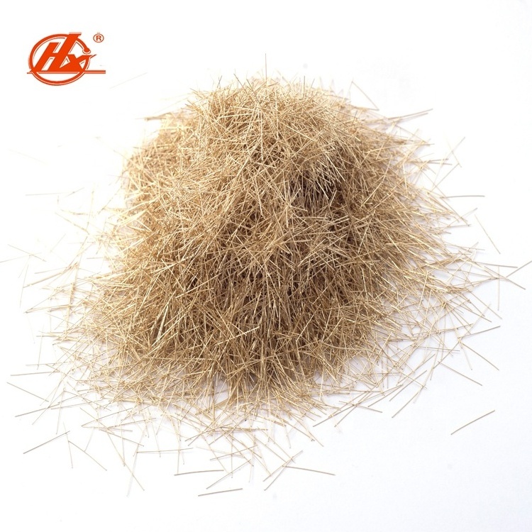 Top Quality More Than 2850 Mpa Micro Copper coated Steel Fiber For UHPC Ultra High Performance Concrete