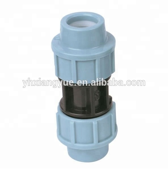 PP Compression Fitting Pipe Accessories Flexible blue black Coupling