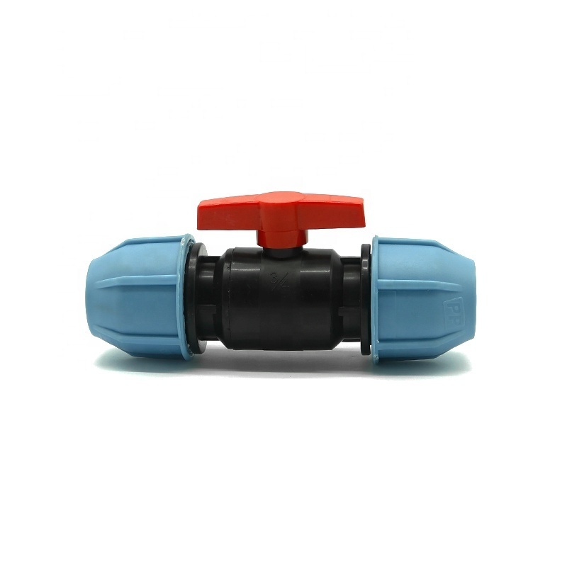 HDPE Pipe PP Compact Ball Valve (Pvc Body) For Irrigation