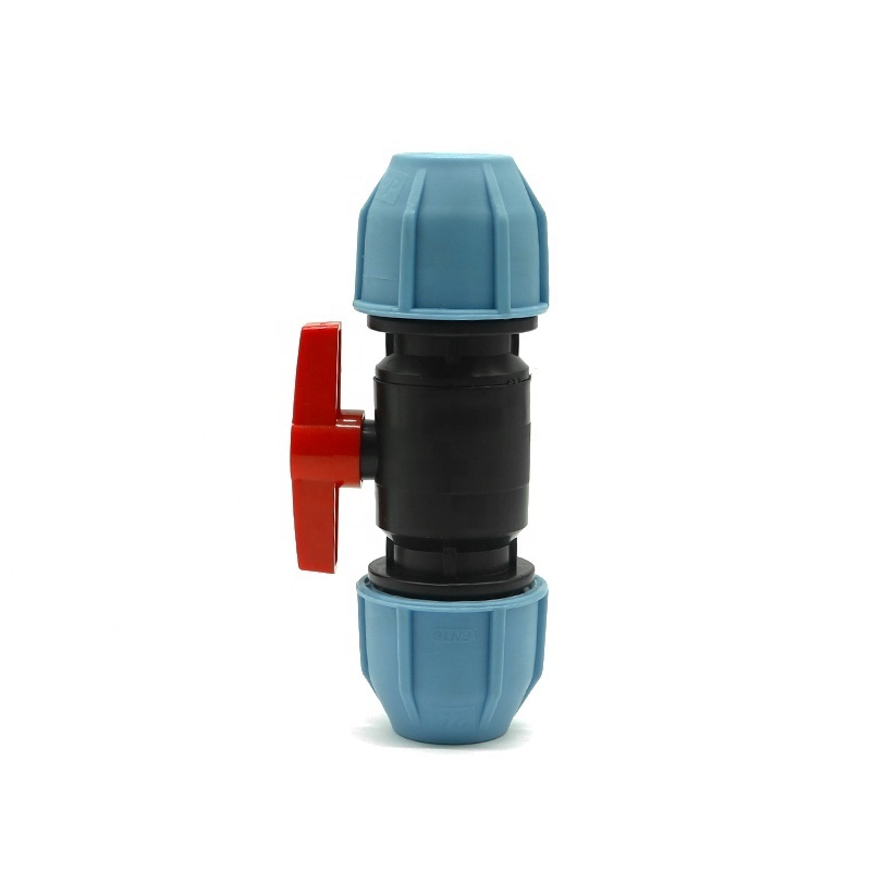 HDPE Pipe PP Compact Ball Valve (Pvc Body) For Irrigation