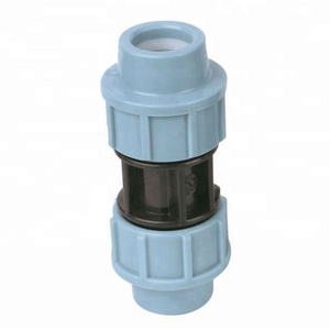 PP Compression Fitting Pipe Accessories Flexible blue black Coupling