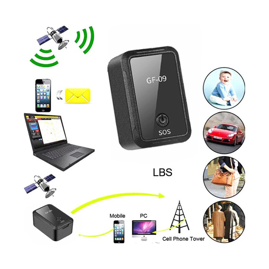 GF09 Mini GSM gprs alarm car locator GPS Tracker with SOS Alarm Function