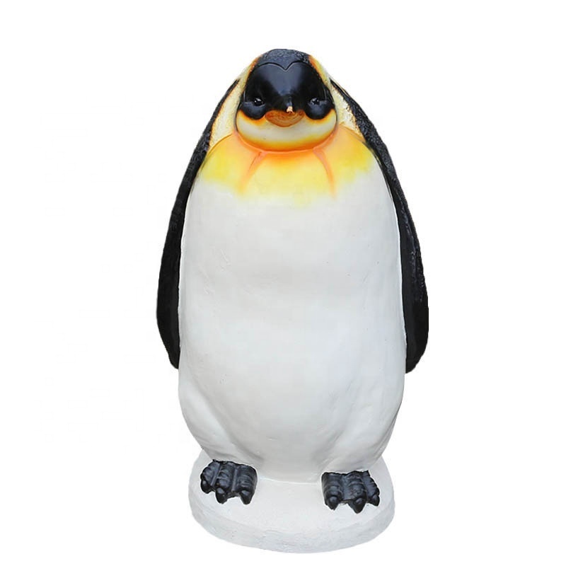 Customized animal figurines lifesize resin penguin statue wholesale cute penguin statue decorative outdoor garden figurine arts