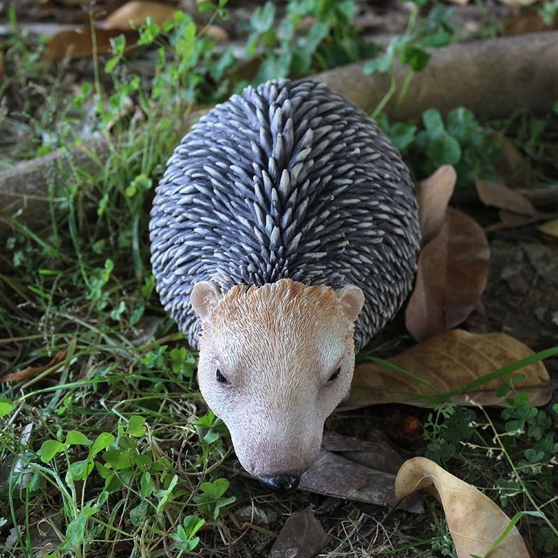 Garden decorative animal statues cute Igel figurine mini resin hedgehog cute animal figurines garden art hedgehog statue custom