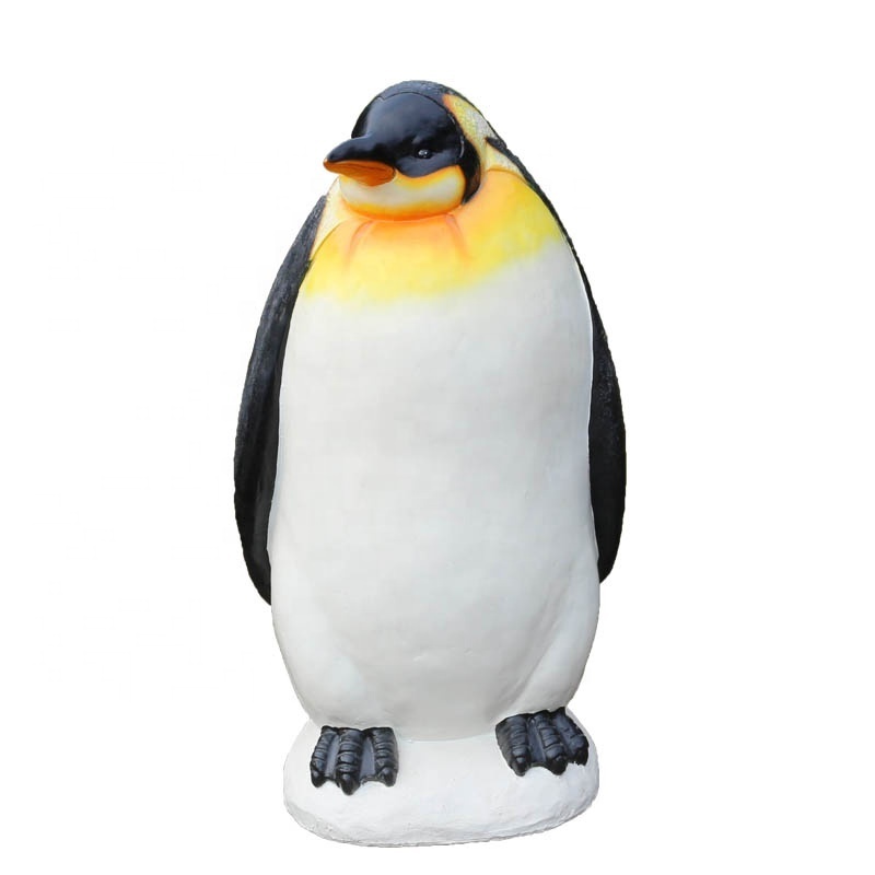 Customized animal figurines lifesize resin penguin statue wholesale cute penguin statue decorative outdoor garden figurine arts