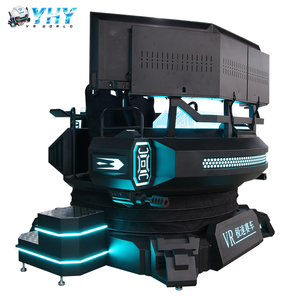 YHY Guangdong 9D Virtual Reality Simulation Kids Vr Racing Simulator Vr 3 Dof Super Driving Car Game Machine