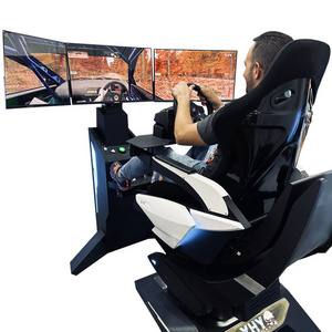 YHY 2024 Vr Cockpit F1 Steering wheel Hydraulic Seat PC Gaming Accessories Sim Car Racing Simulator Motion Driving Simulator