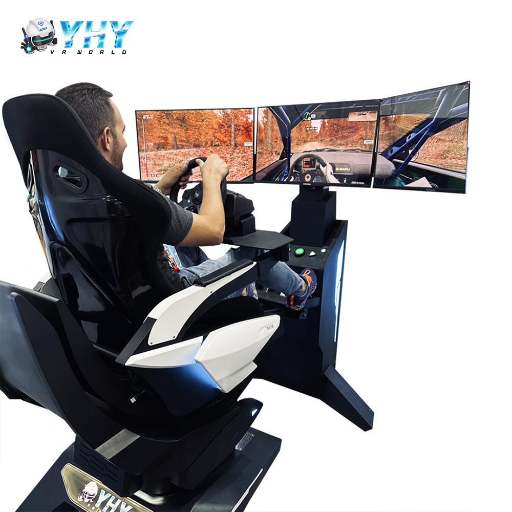 YHY 2024 Vr Cockpit F1 Steering wheel Hydraulic Seat PC Gaming Accessories Sim Car Racing Simulator Motion Driving Simulator