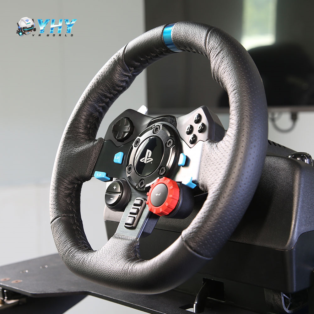 YHY F1 Car Gaming Direct Cockpit Steering Wheel Pedals Arcade Sim Racing Driving Simulator for PC Game