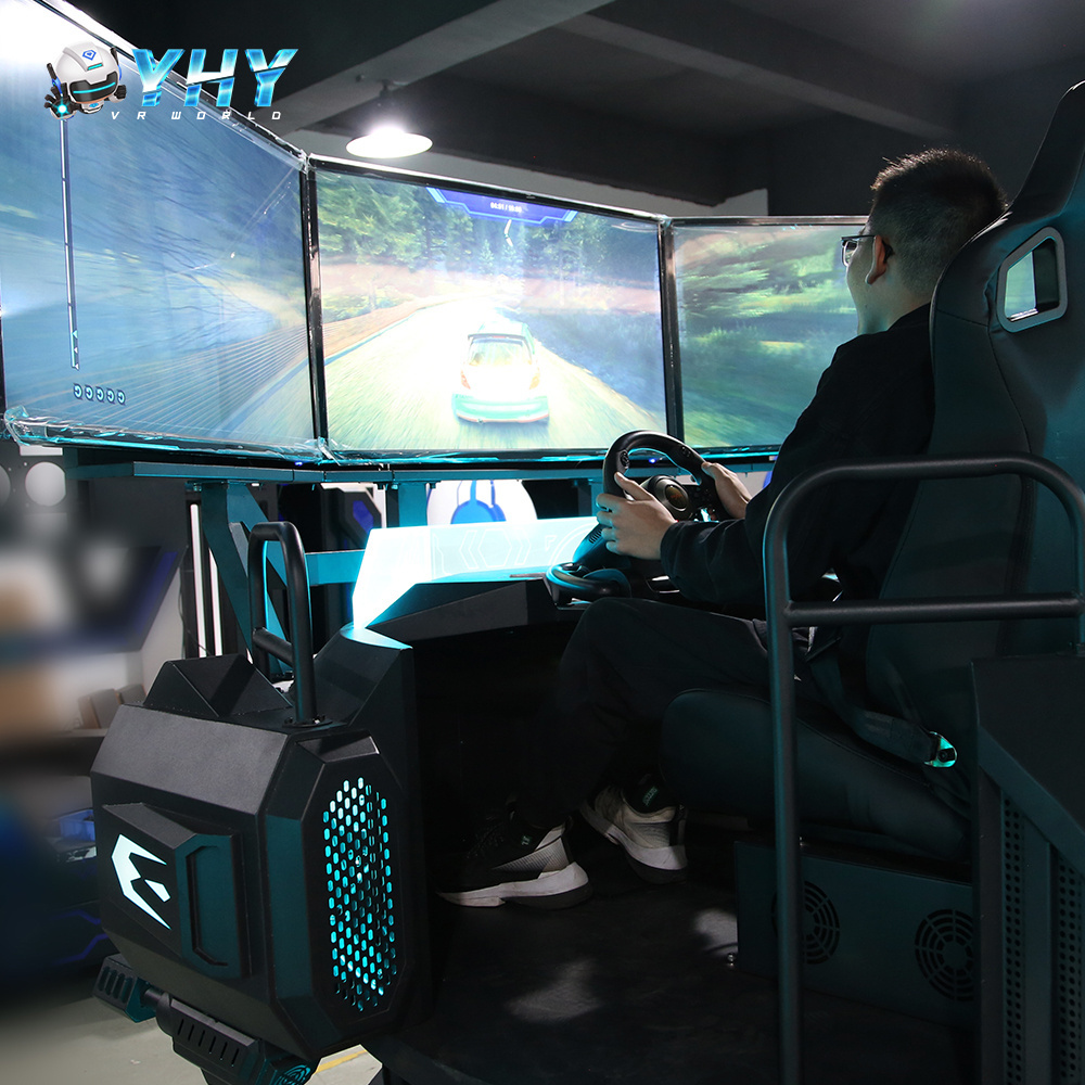 Yhy Amusement Park Indoor Motion F1 Steering Wheel Driving High Quality Vr Car Simulator Racing Game