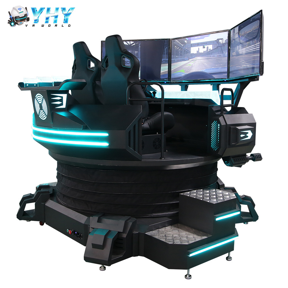 YHY Guangdong 9D Virtual Reality Simulation Kids Vr Racing Simulator Vr 3 Dof Super Driving Car Game Machine