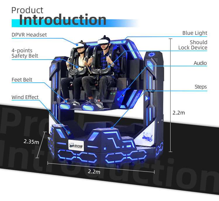 YHY Shopping Mall Indoor Flight Equipmernt Game Roller Coaster 1080 Simulator VR Arcade Machine 360 Vr Chair