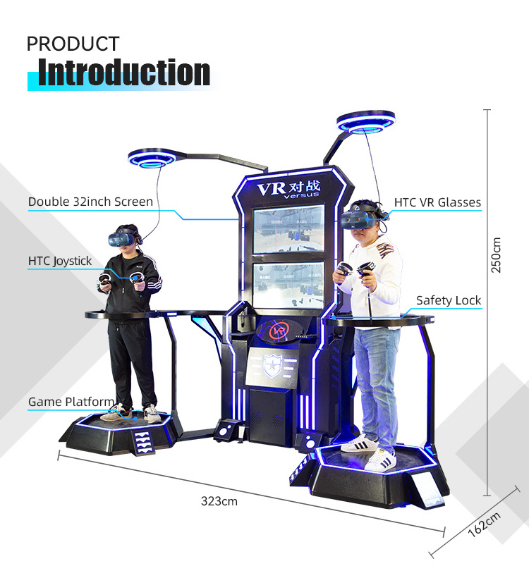 YHY VR Battle Platform walking space vr 9d simulator virtual reality game machine price walk vr