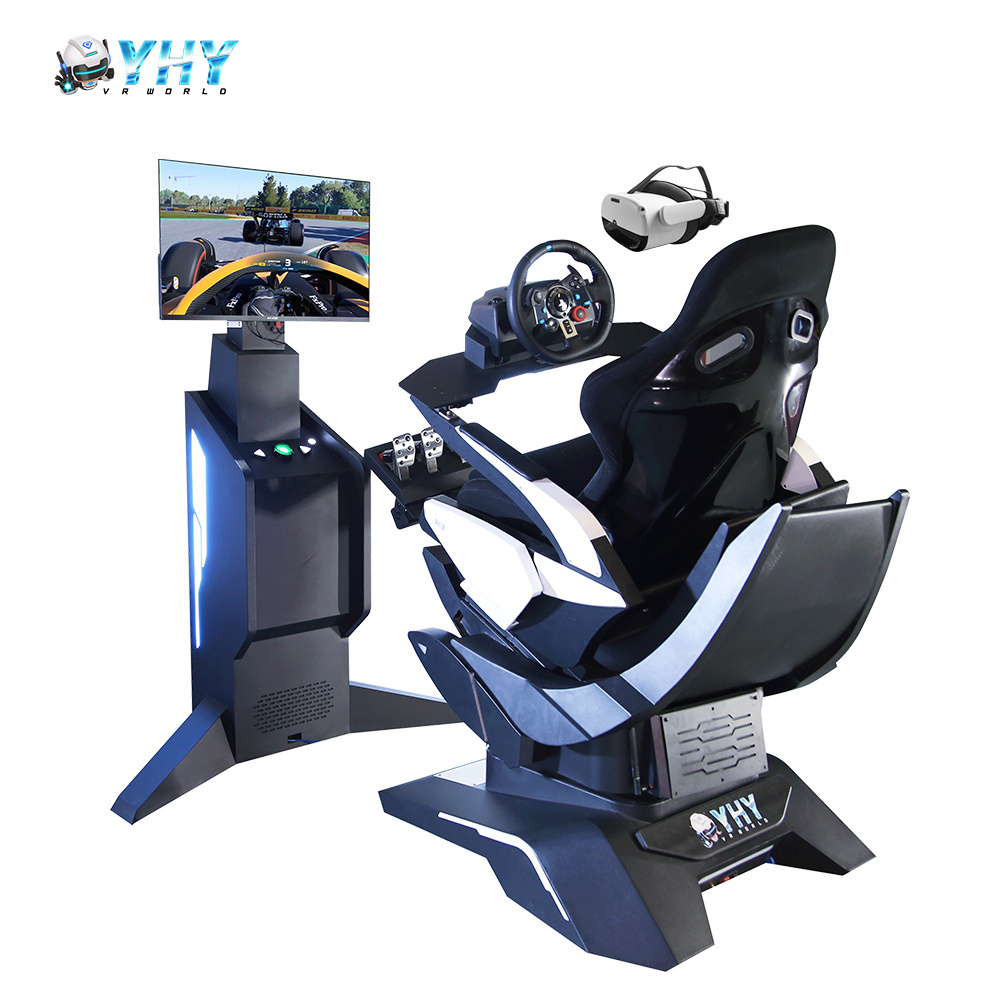 Shopping Mall All-aluminum Alloy Equipment Popular 32 inch Screen 3dof Motion Car Simulator 9D Virtual Vr Racing Simulator