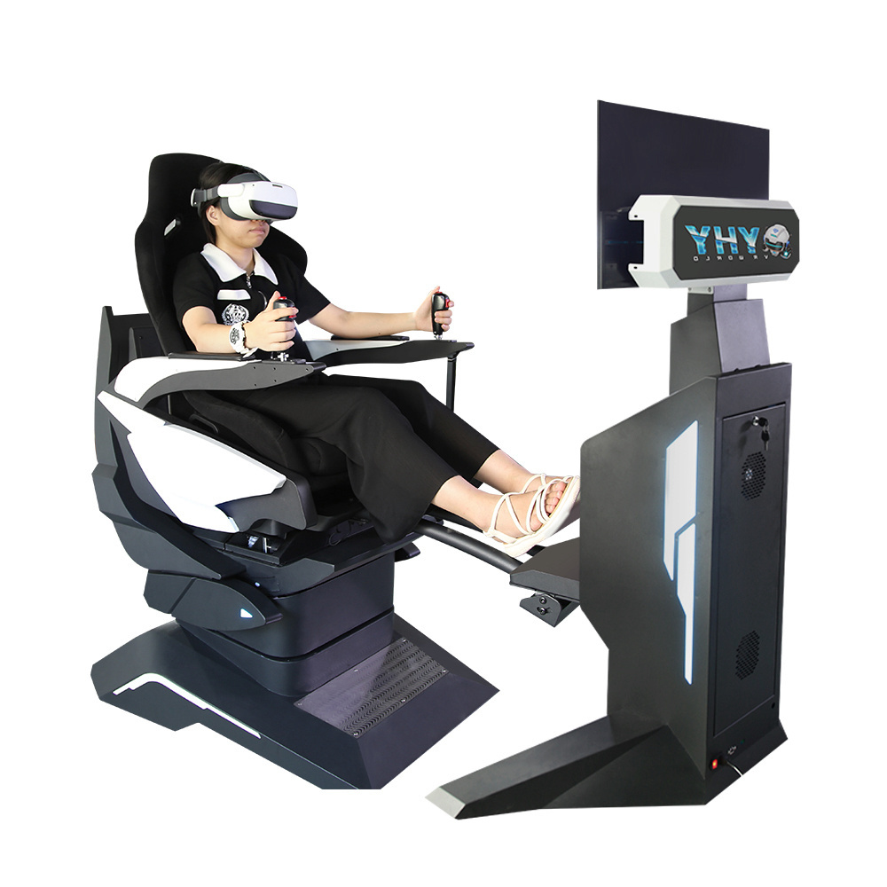 YHY New Launched All-aluminum Alloy Roller Coaster Game Machine Simulator Virtual Reality Cinema Chair 9D Vr 360