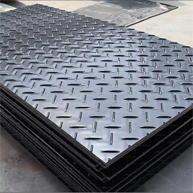 HDPE Eco-Friendly Temporary Road Mat for Heavy Machinery Plastic Ground Protection with Custom Cutting and Moulding Services