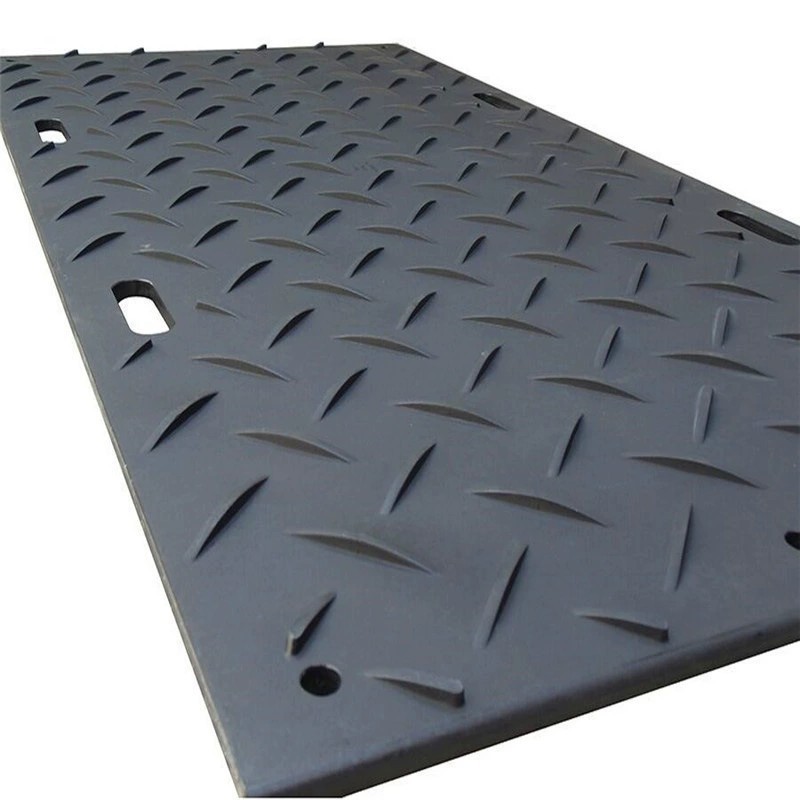 HDPE Eco-Friendly Temporary Road Mat for Heavy Machinery Plastic Ground Protection with Custom Cutting and Moulding Services