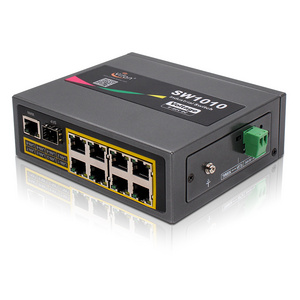 Industrial Switch Unmanaged 8 Port 10/100M LAN SFP Din Rial  PoE Ethernet Switch