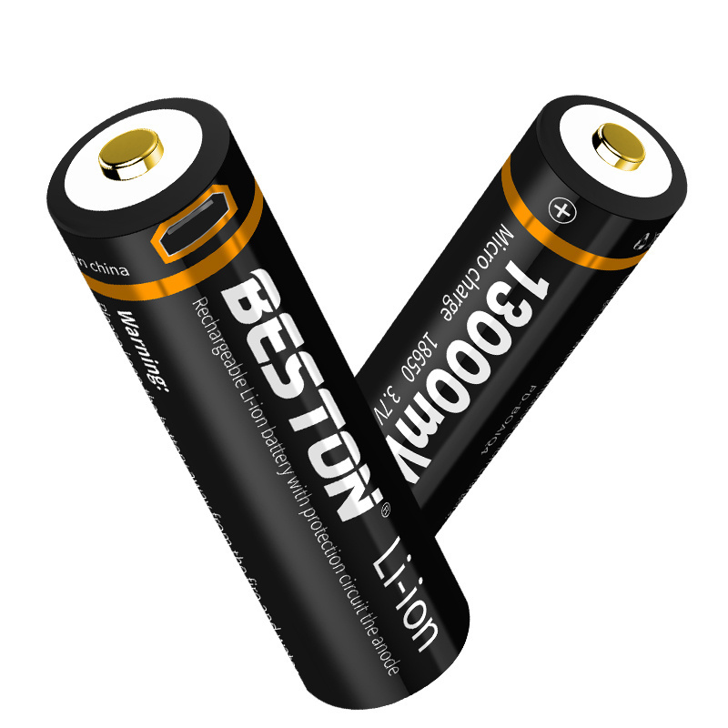 Beston 18650 3500mah fast charge lithium battery 3.7V rechargeable batteries for flashlights, working lights, emergency lights