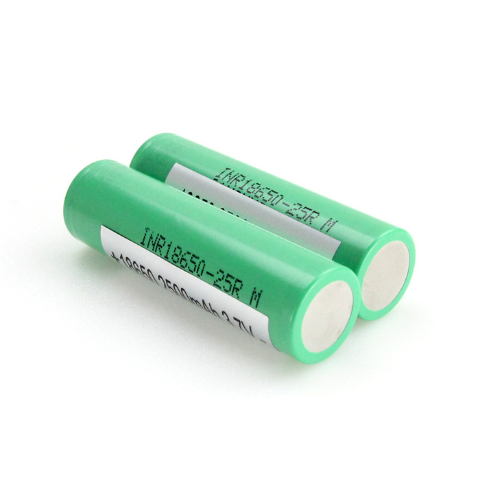 Genuine Green SDI INR 18650 20A 25R 2500mAh li ion Battery Rechargeable with high quality for samsung motor power supply