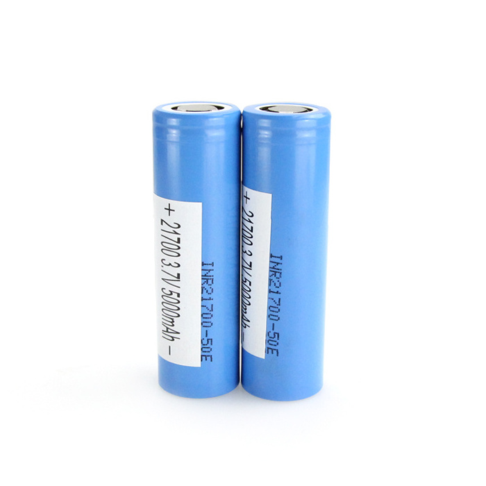 Original High Capacity Grade A Rechargeable Batteries Li-ion INR21700 50E 5000mAh 10A Cell for E-scooter E-bike Battery Pack