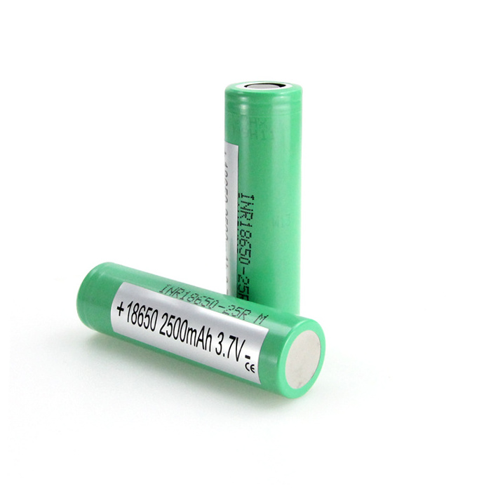 Genuine Green SDI INR 18650 20A 25R 2500mAh li ion Battery Rechargeable with high quality for samsung motor power supply