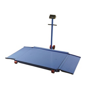 Wholesale Blue 60mm Height 2000kg Sensor Capacity Mobile Floor Scale Weighing Cart