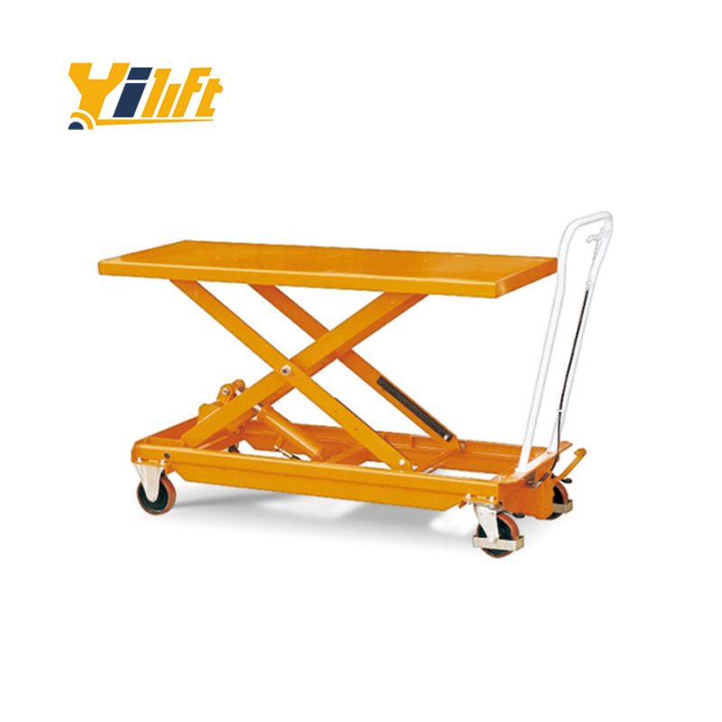 500kg Large Table Manual Scissor Lifting Table Truck For Sale