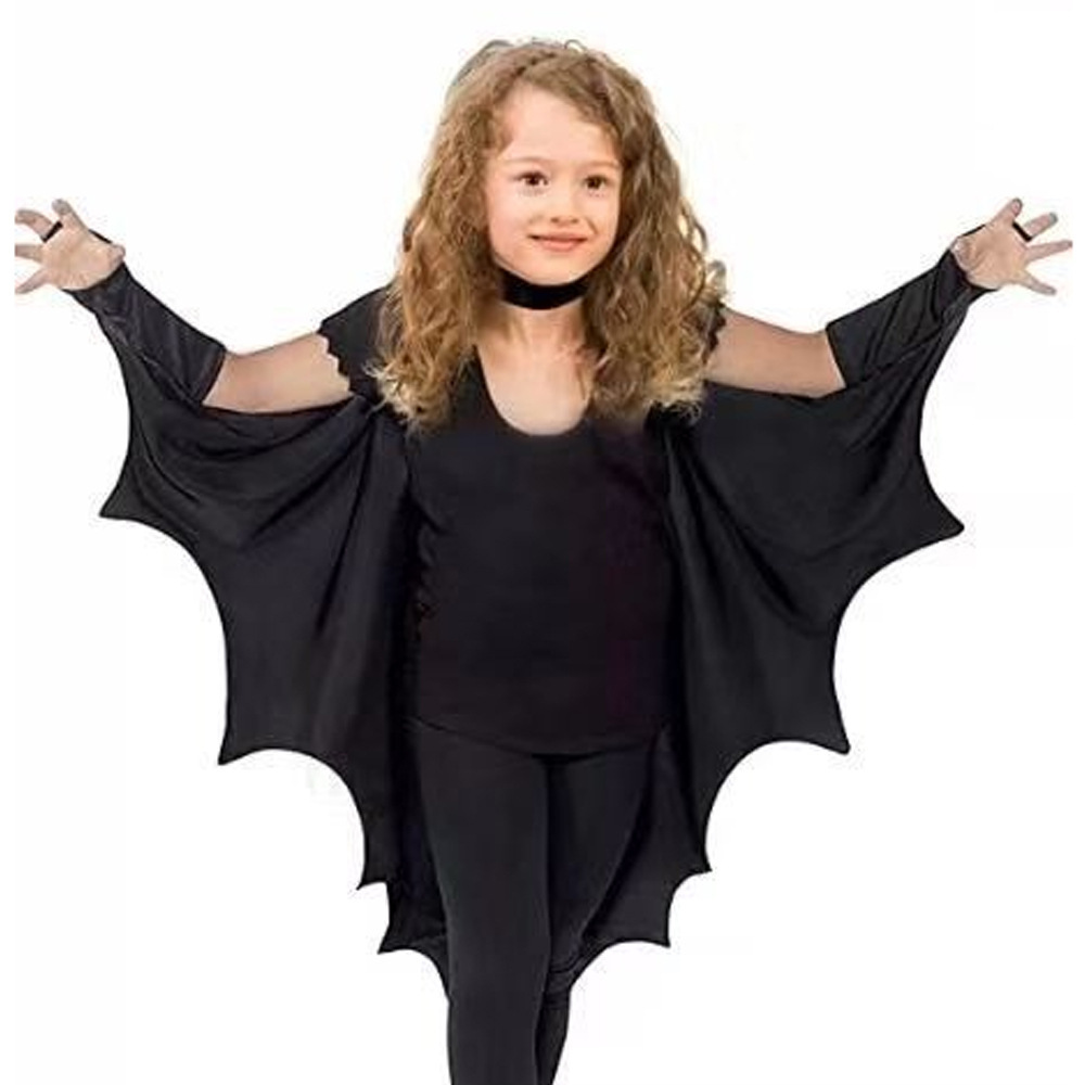 Wholesale Kids Bat Vampire Wings Halloween Cosplay Accessories and Bat Eye Mask Cloak Vampire Bat Costume